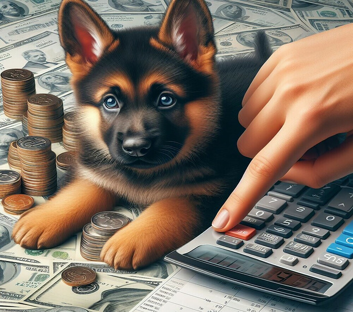 count the cost of getting a german shepherd puppy 